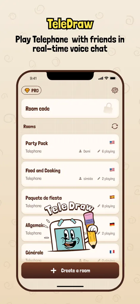 TeleDraw: Telephone Pictionary - Games App | MWM