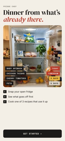 Fridge Chef: Recipe Ideas iPhone screenshot
