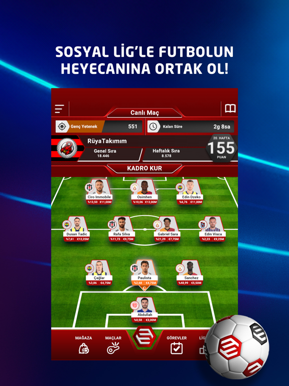 Screenshot #4 pour Sosyal Lig - Futbol Oyunu