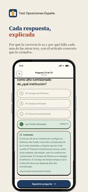 Test Oposiciones España screenshot 3