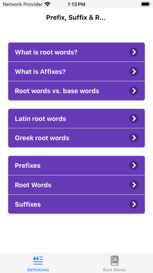 #2. Prefix, Suffix & Root Words (iOS) 由: Jakir Hossain
