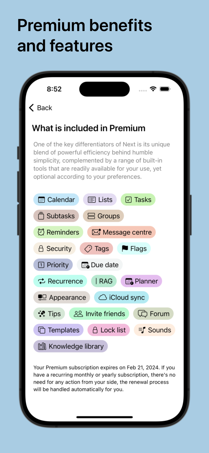 Next - Task management