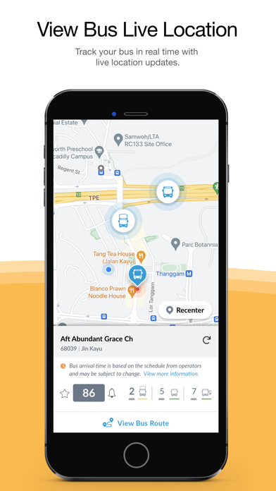 Screenshot 4 of MyTransport.SG App