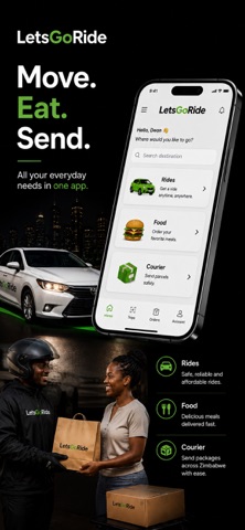 LetsGo Ride Zimbabwe iPhone screenshot