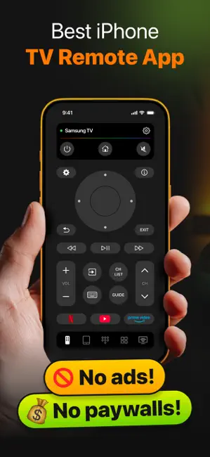 Universal Remote Control TVRem iPhone screenshot 1