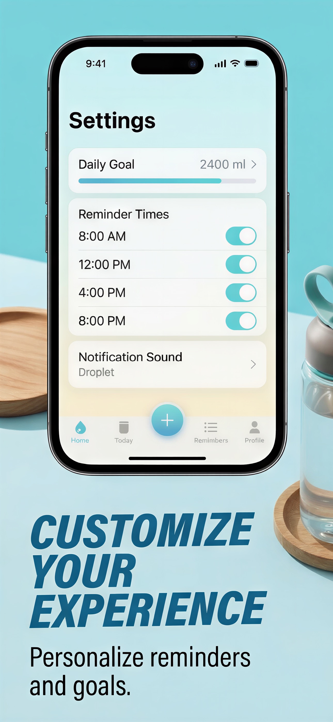 Water reminder & intake - WATR screenshot 5