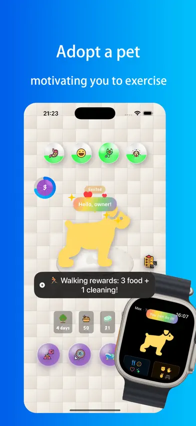 Fitness Pet: Tamagotchi screenshot 1