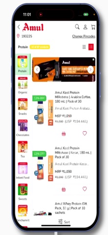 Amul Shop iPhone screenshot 1