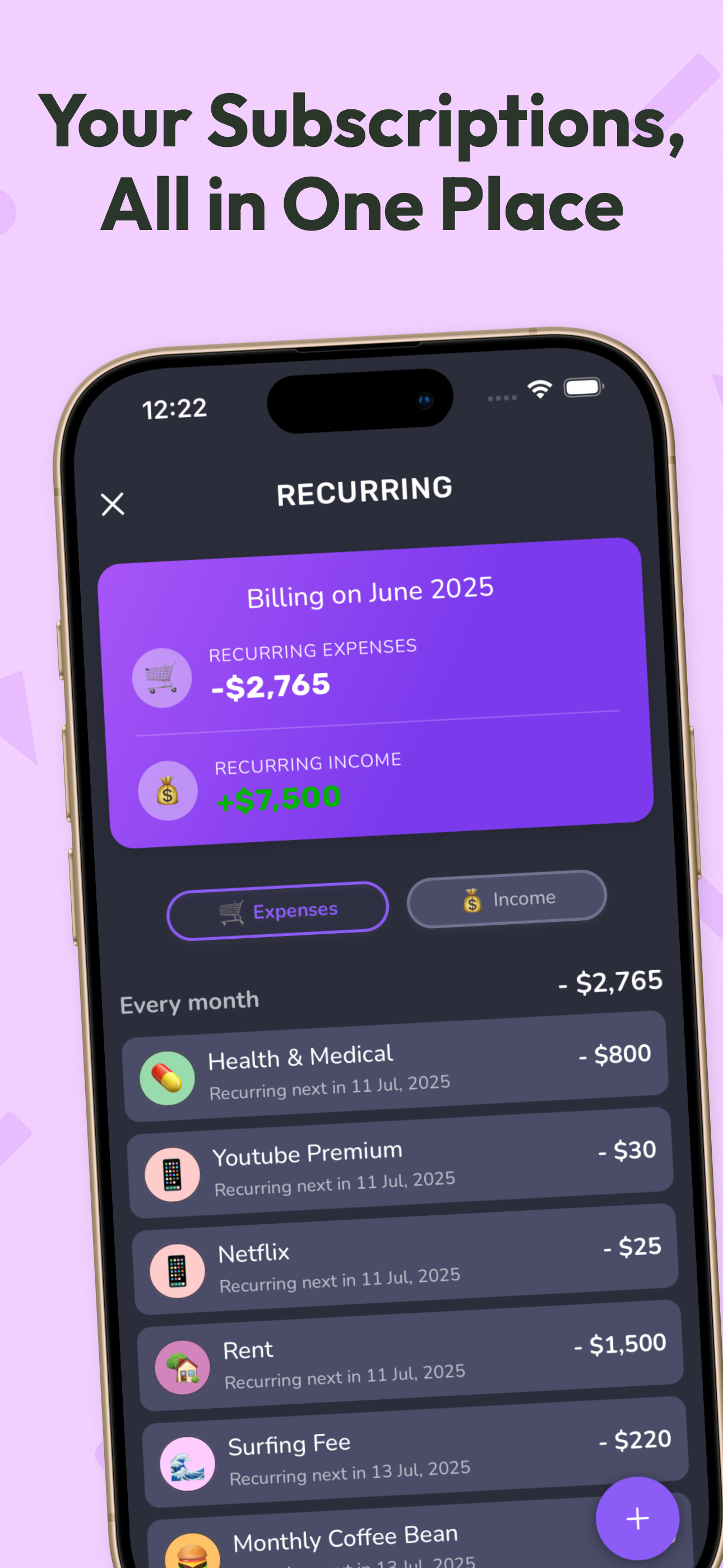 Budget app & spending tracker