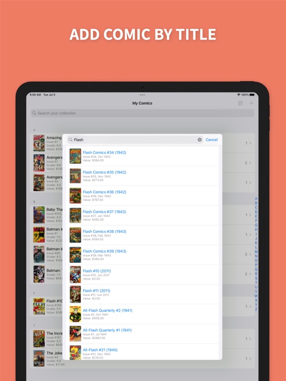 LuckyComic: Comic Book Scanner iPad screenshot 4 - Reference app