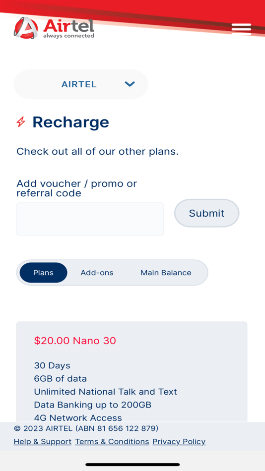 #5. Airtel AU (iOS) 由: Airtel AU PTY LTD