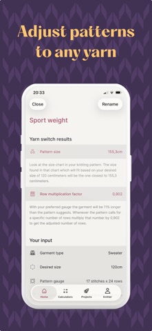 Flík - Knitting calculator Screenshot 3 of 5