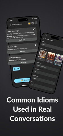 AI Idioms & Phrases Generator Screenshot 2 of 4