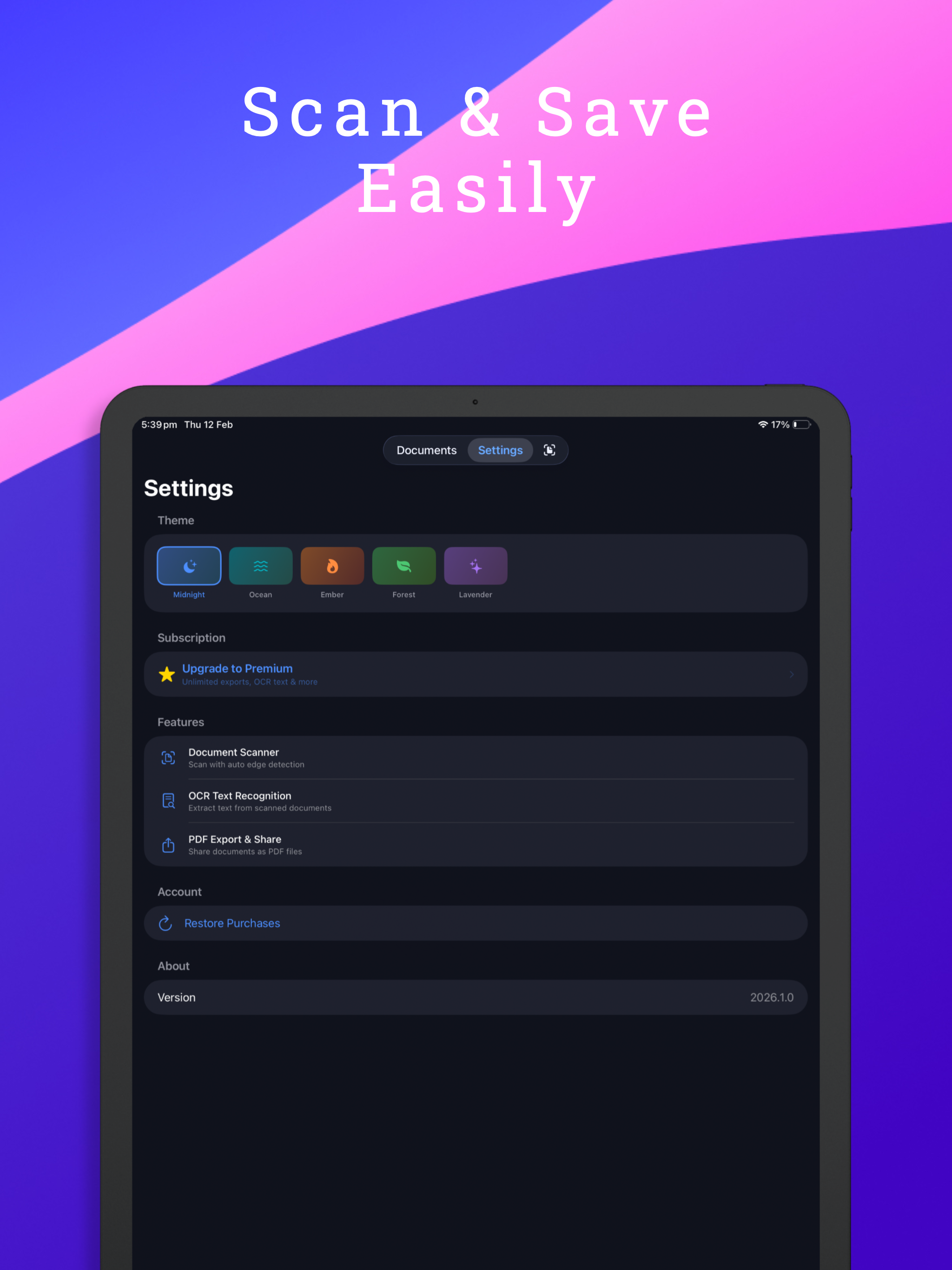 Easy Scan PDF Scanner