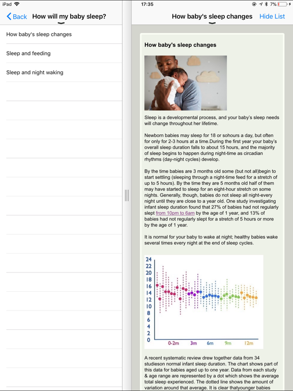 Screenshot #6 pour Infant Sleep Info