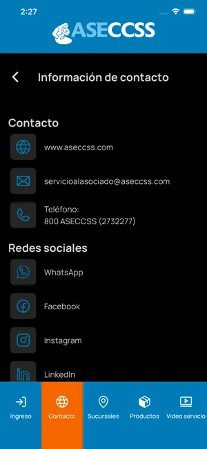 ASECCSS MÓVIL screenshot 2