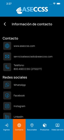 ASECCSS MÓVIL iPhone screenshot