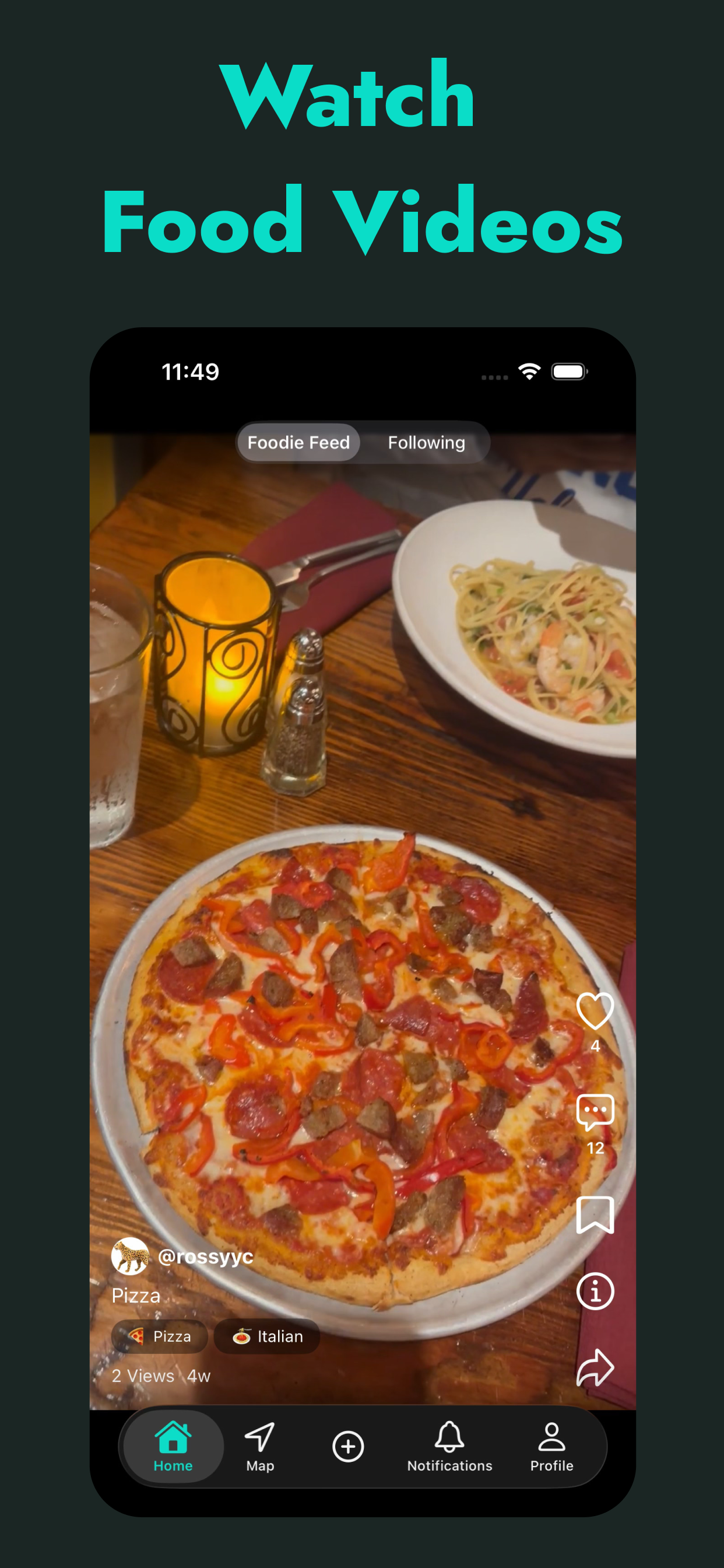 WhattaEat: Food Videos & Maps