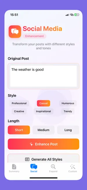 AI Assistant:Text Summary Post screenshot 2