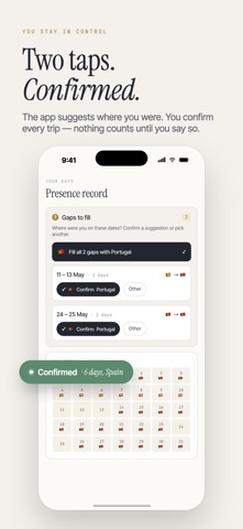 Flags: Country Days Tracker screenshot