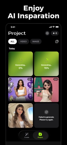 Collart - AI Video Generator iPhone screenshot