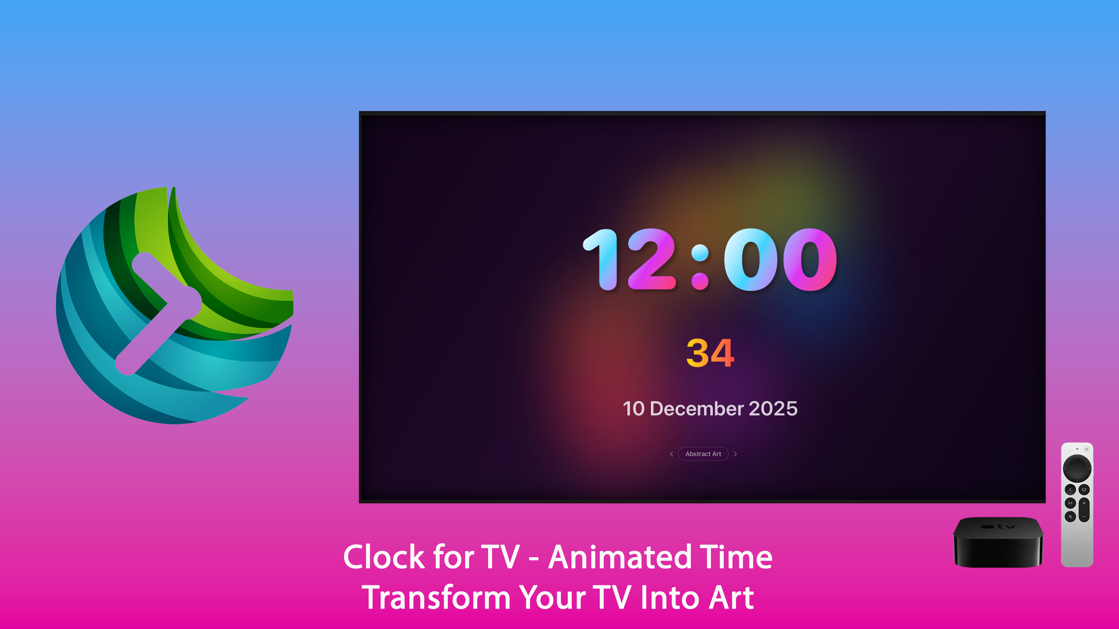 Clock for TV - Time & Weather screenshot 6