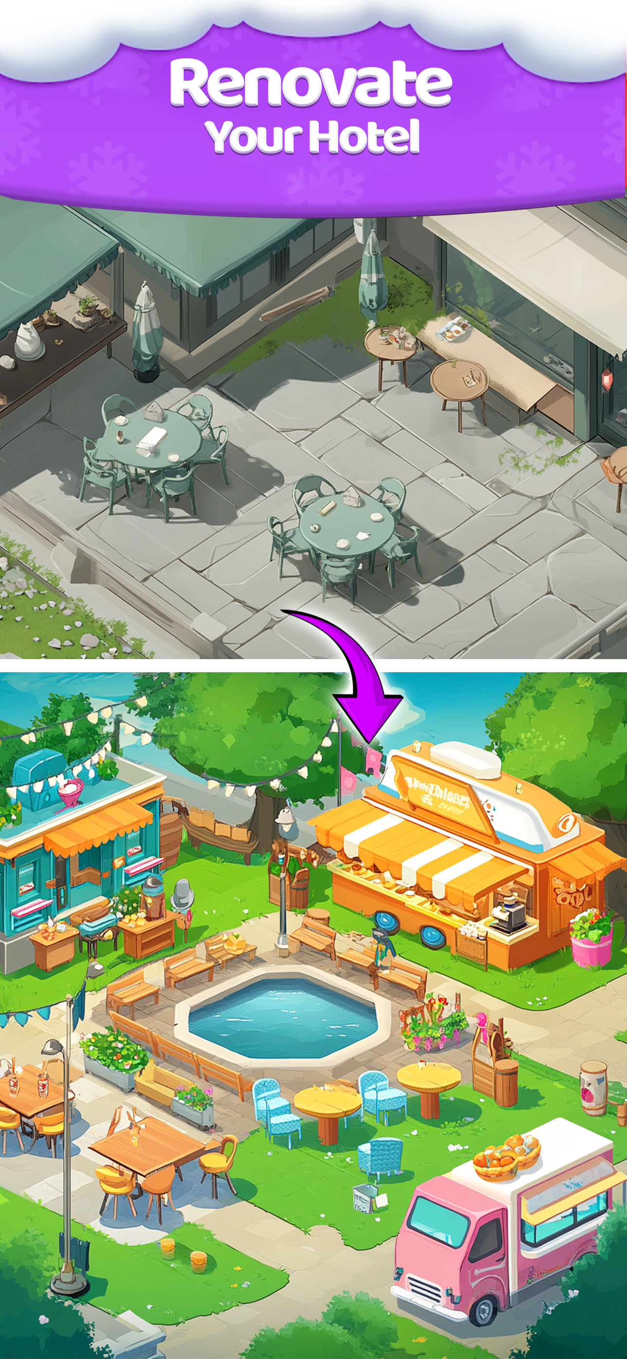 Hotel Craze Cook And Merge screenshot 3