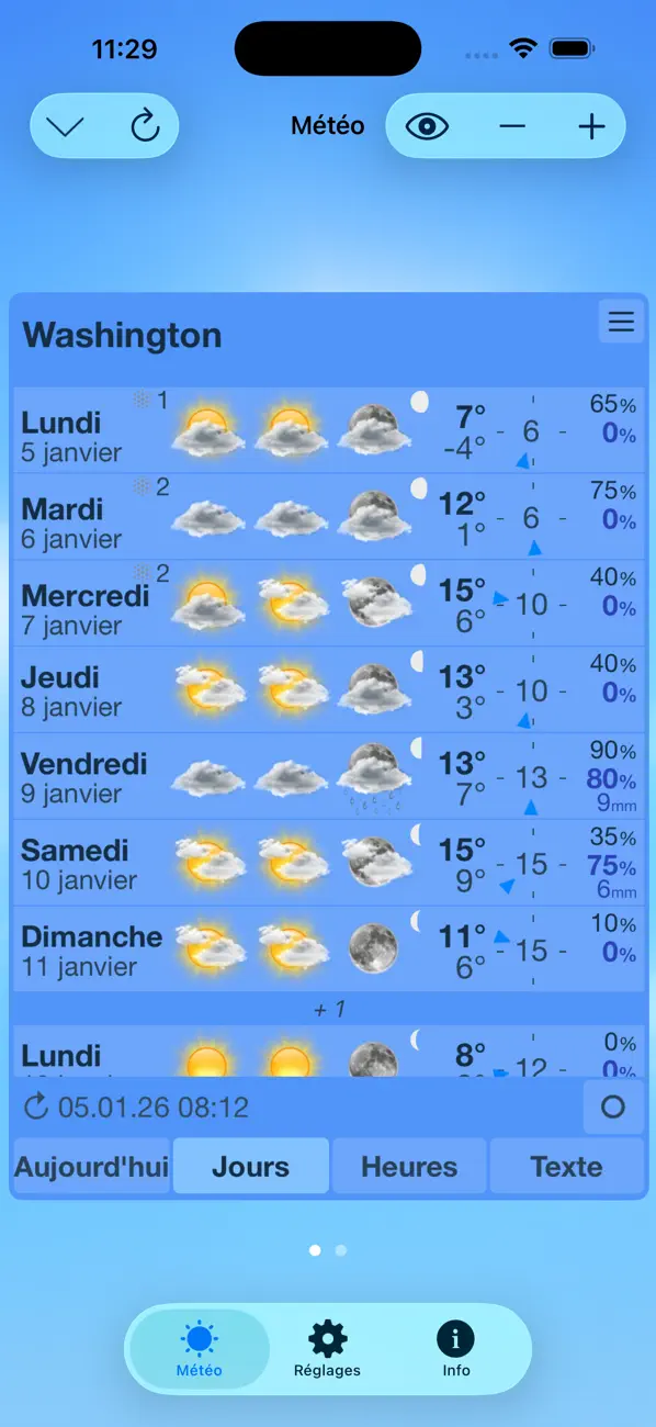 Screenshot #2 pour ClassicWeather
