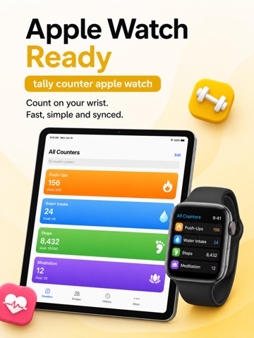 Tally Counter Anything Tracker iPad screenshot