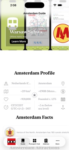 Amsterdam Subway Map screenshot
