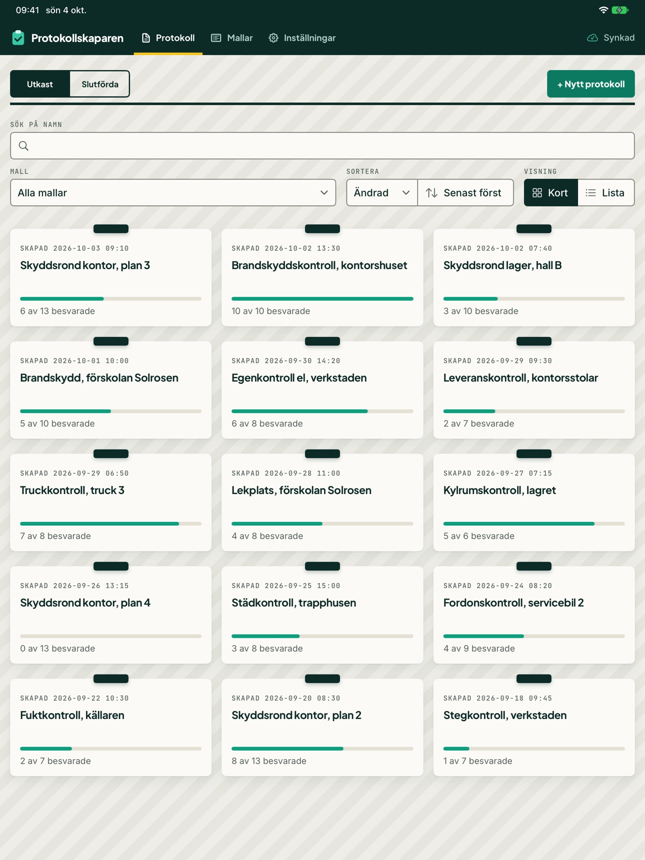 Screenshot 1 of Protokollskaparen