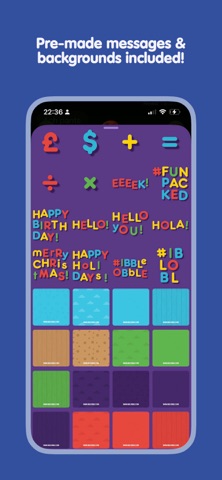 Fridge Magnet Words Ibbleobble iPhone screenshot