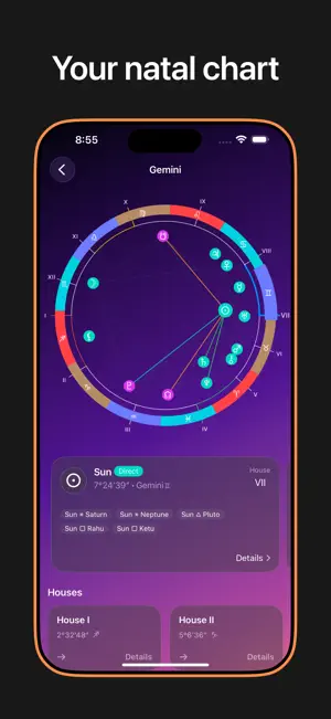 Natal Chart – Placidus screenshot 1