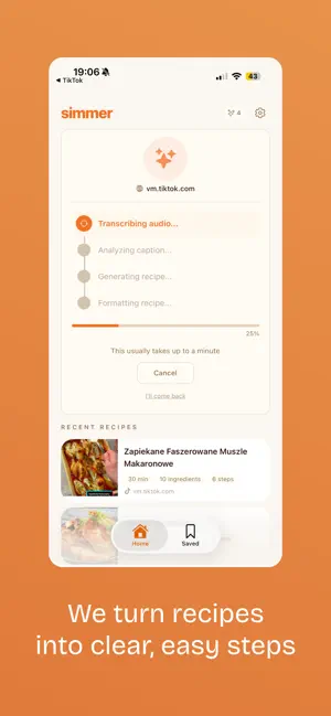 simmer: step by step cooking screenshot 2