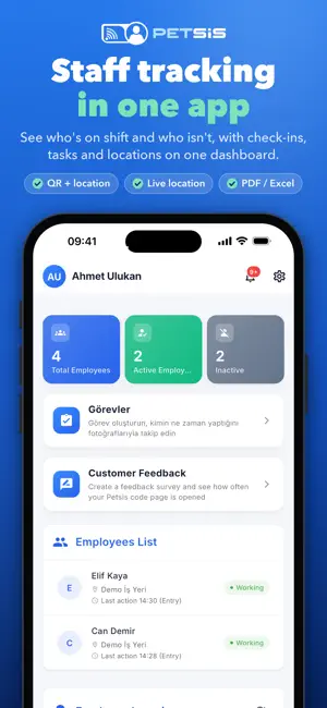 Petsis: Staff Tracking System screenshot 1