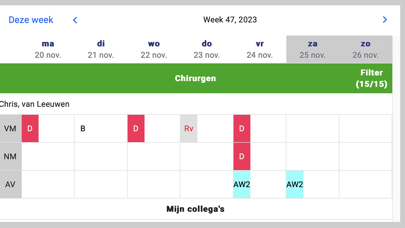 MedSpace Rooster Screenshot