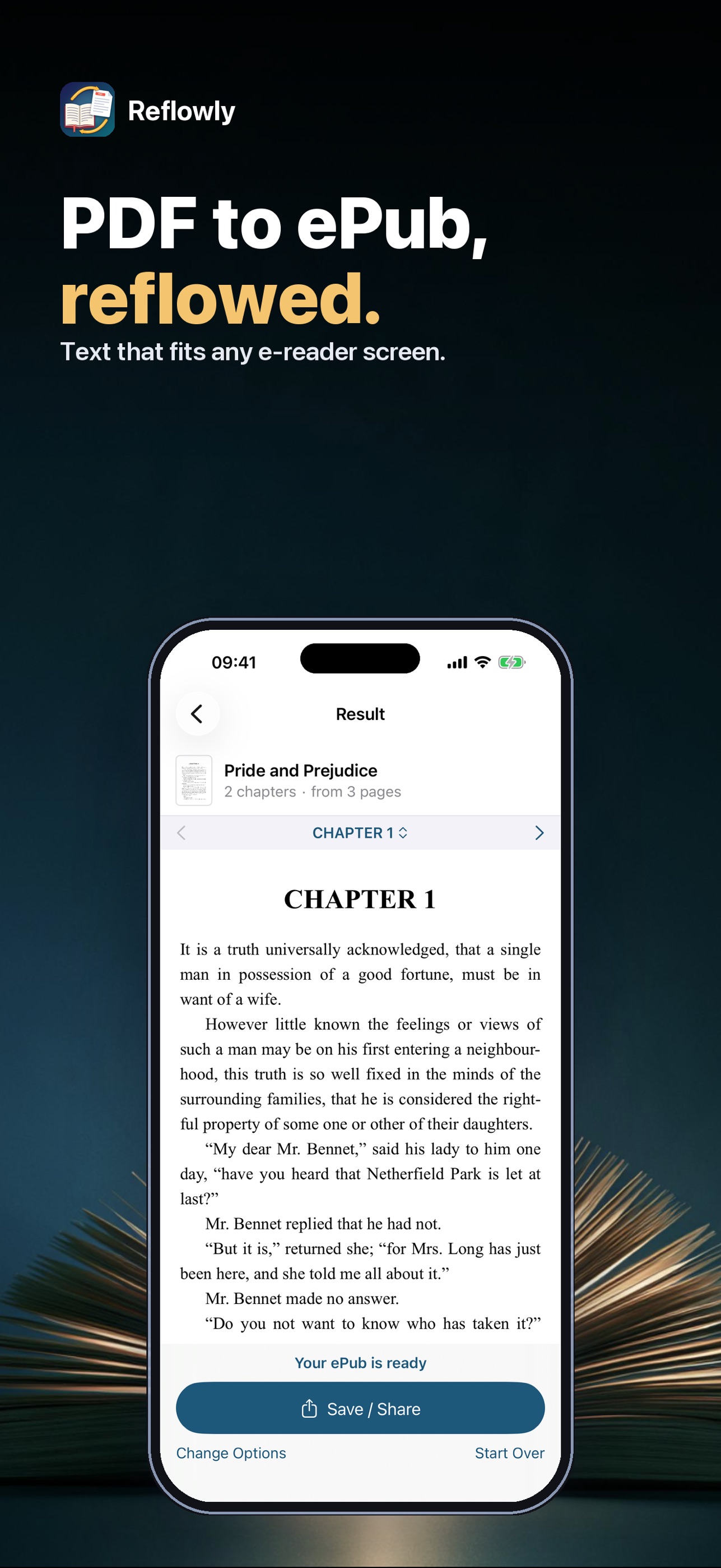 Screenshot 2 of Reflowly: EPUB PDF Converter