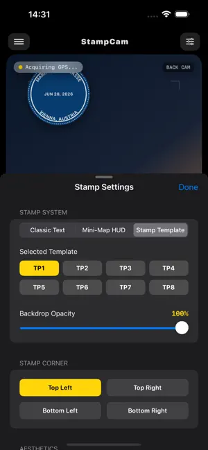 Stamp Camera Date and Location screenshot 1