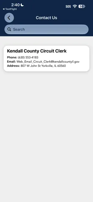 Kendall County Circuit Clerk screenshot 2