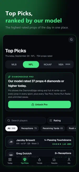 DiamondEdge AI Sports Research screenshot 3