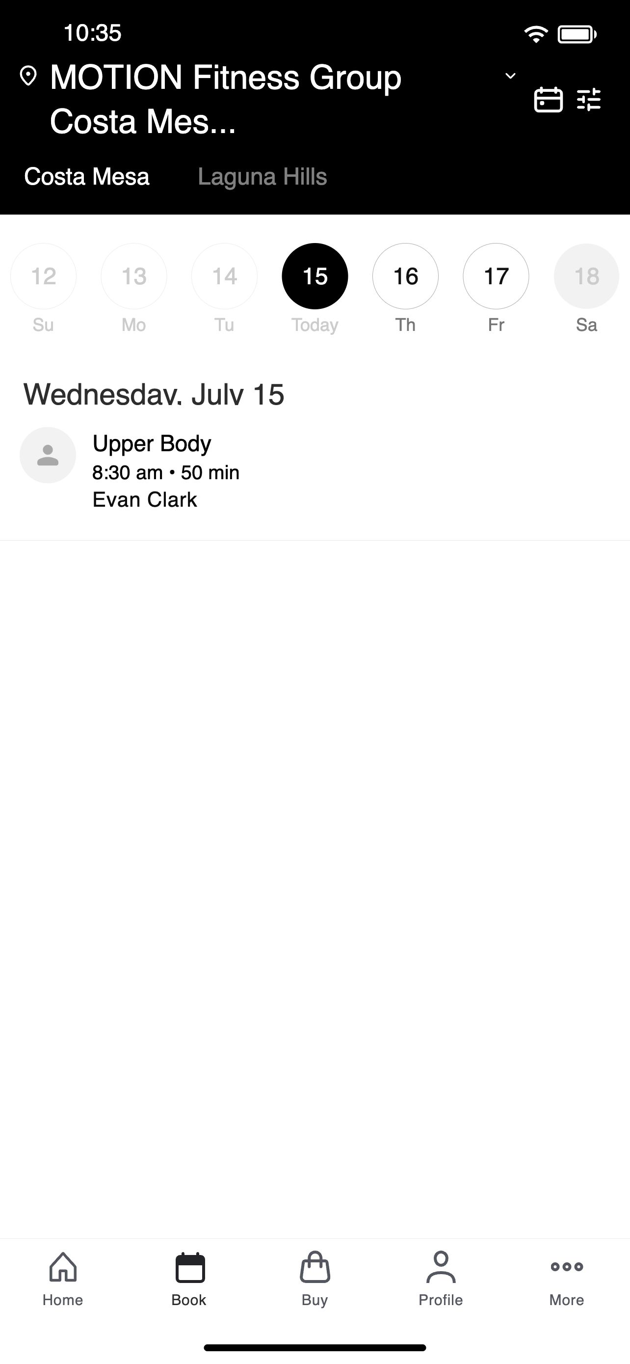 MOTION Fitness Group screenshot 2
