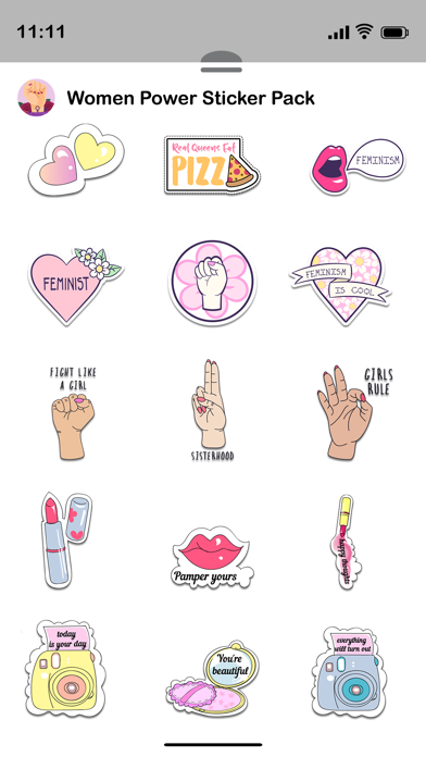 Women Power Stickers Pack Screenshot