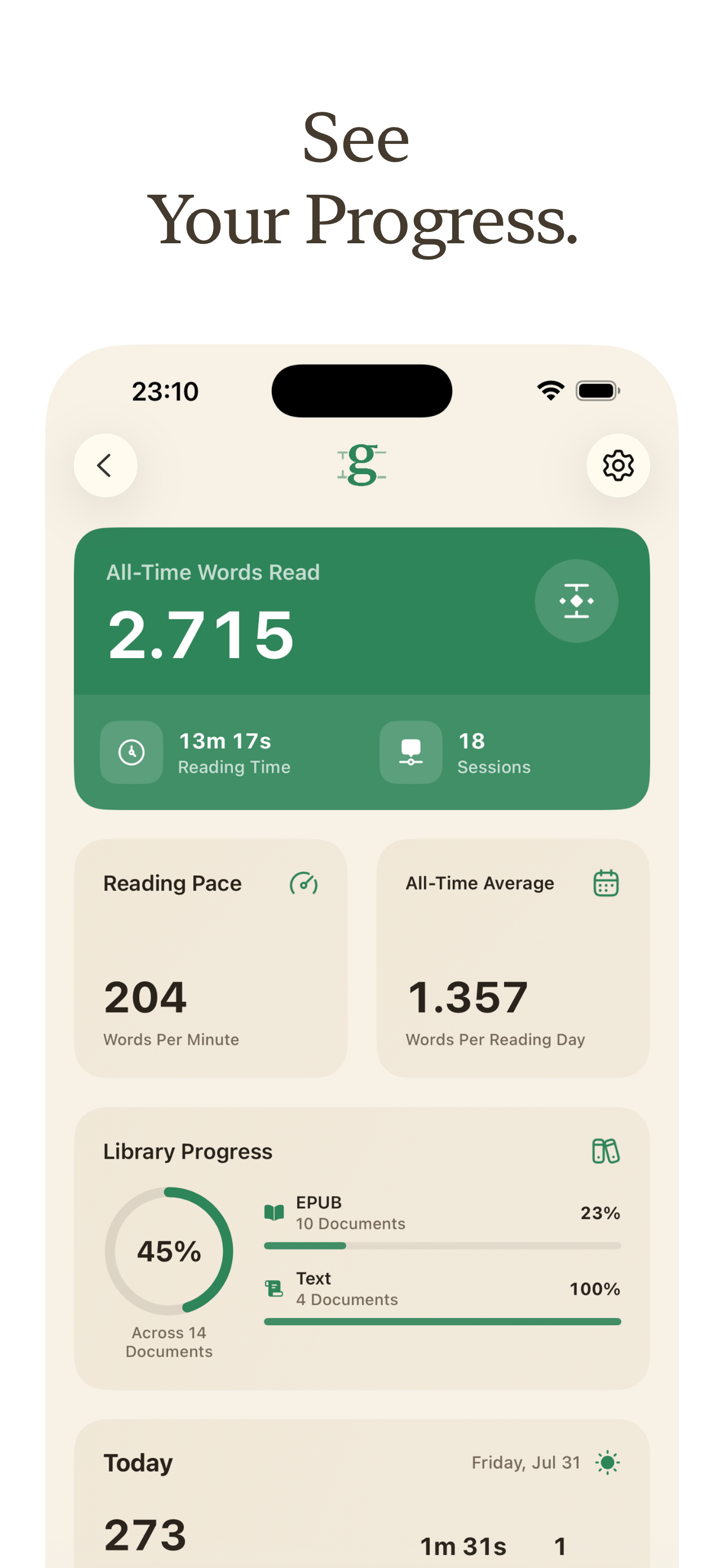 Glyphi: Speed Reader screenshot 8