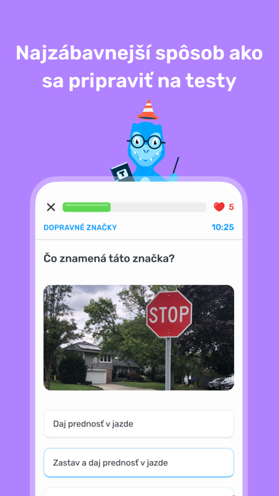 Autosaurus - Testy na vodičák Screenshot