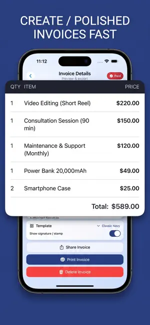 Invoice Generator - InvPro screenshot 1