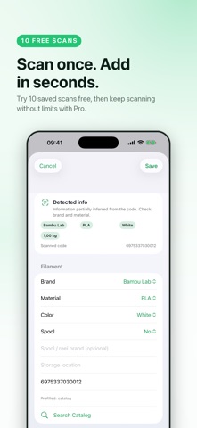Filary — 3D Filament Tracker Screenshot 4 of 5