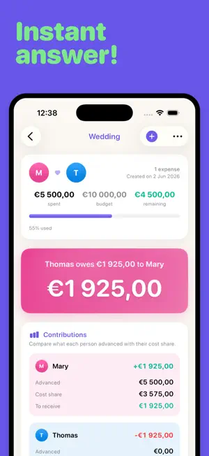 DuoSpend Budget screenshot 2