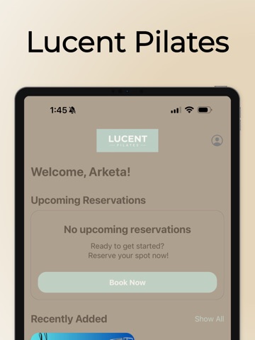 Lucent Pilates iPad screenshot