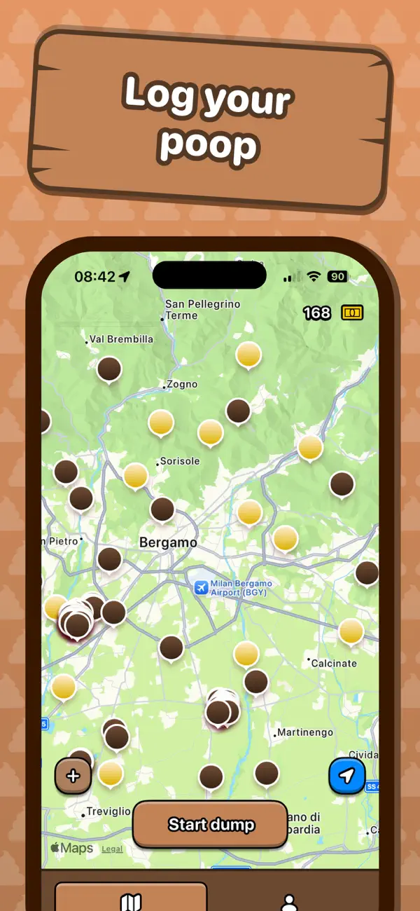 Screenshot #1 pour Pooddy: Poop map & tracker