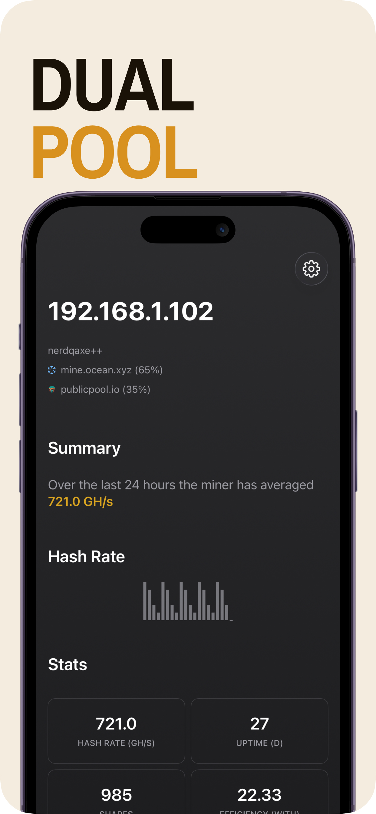 Traxe: Track Bitaxe Hashrate